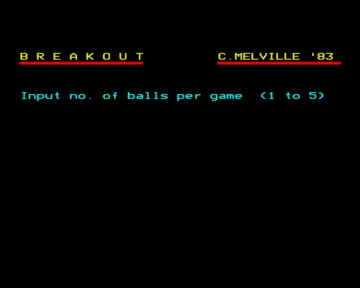 Breakout (1983)(Melville, C.)[BREAKTR] screen shot title